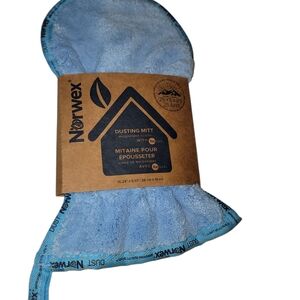 NEW In Package Norwex Blue Dusting Mitt Microfiber with BacLock
